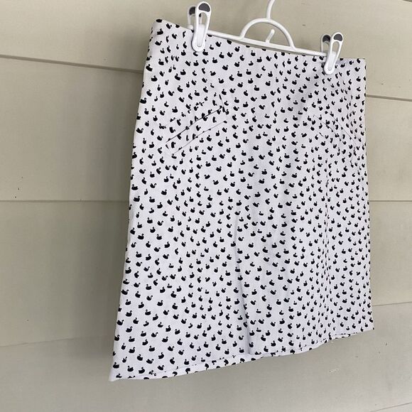Jules and Leopoldo swan print skirt size 10.  0300 - Picture 3 of 7